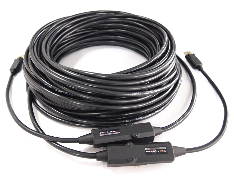 Ophit Glasfaserset inkl. Kabel DisplayPort1.2 UHD/ 4K MM 30m DPM2-A030